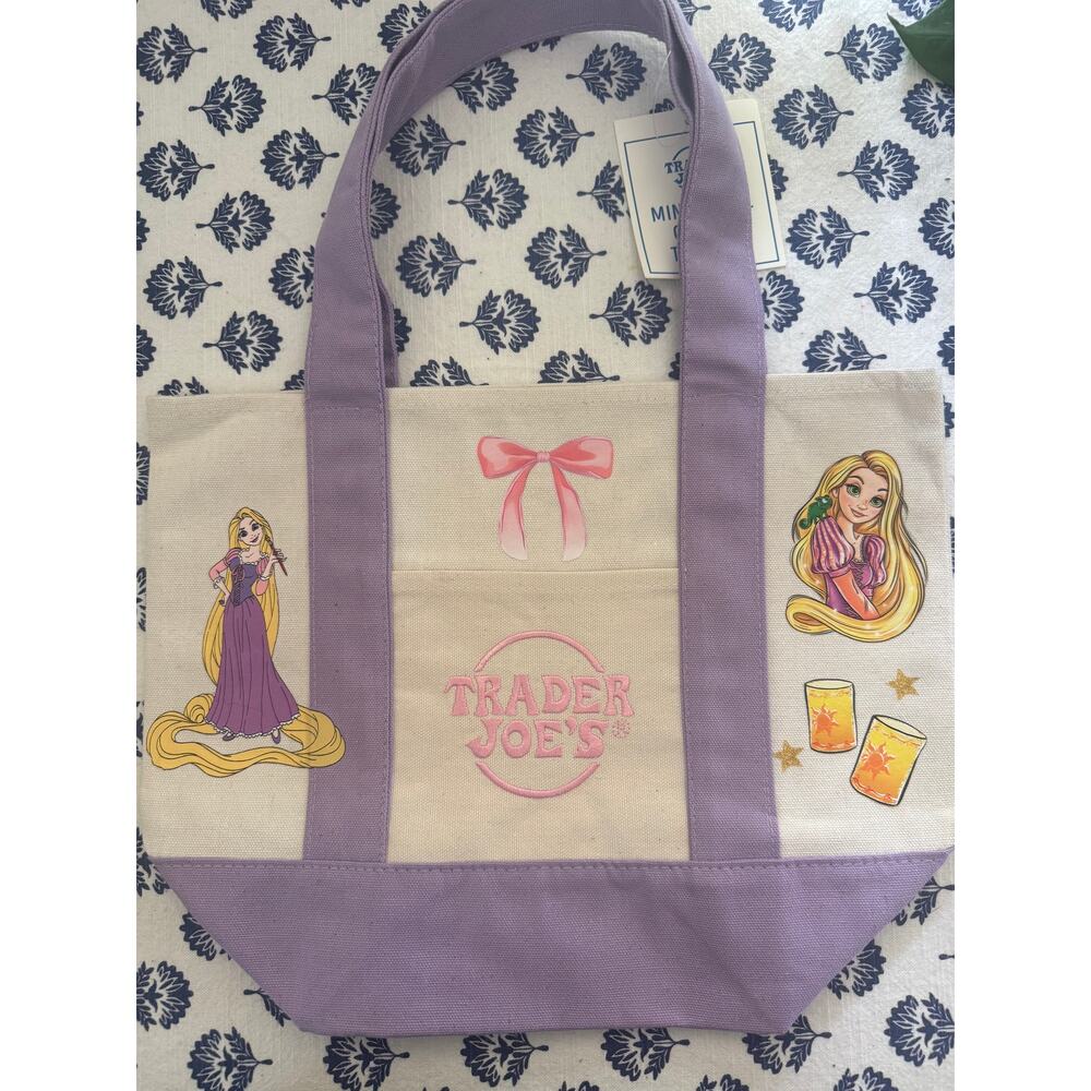 Disney Rapunzel Purple Lanterns Custom Made Trader Joes Mini Tote One of a Kind